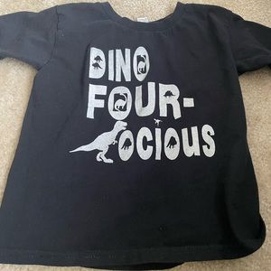 Little kids size 4T birthday shirt